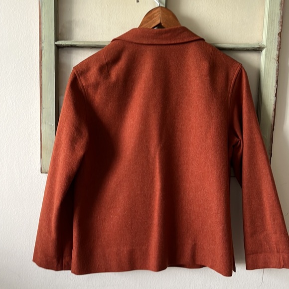 Vintage Evan Picone Two Piece Suit Pumpkin/Rust Jacket & Skirt circa 1950’s Sz S - Picture 6 of 17